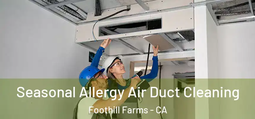  Seasonal Allergy Air Duct Cleaning Foothill Farms - CA